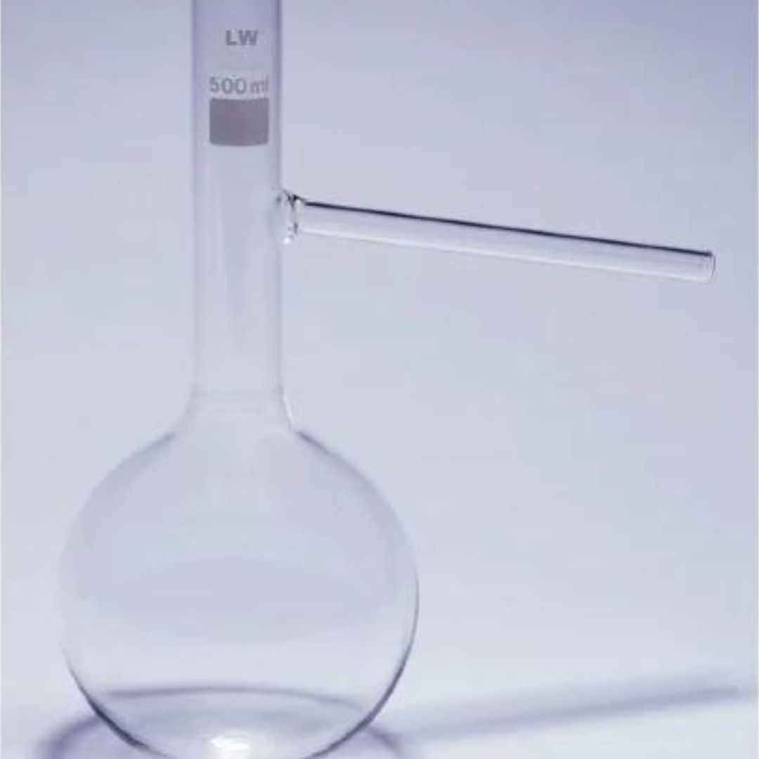 thumbnail image 2 of 1 Liter Distillation Flask With Thermometer Holder - Borosilicate Glass, 29/32 Ground Joint 2 of 6